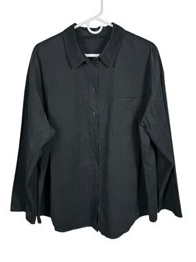 Elsa Esturgie Oversized Cotton Button Front Shirt, Size 40 (US 8)
